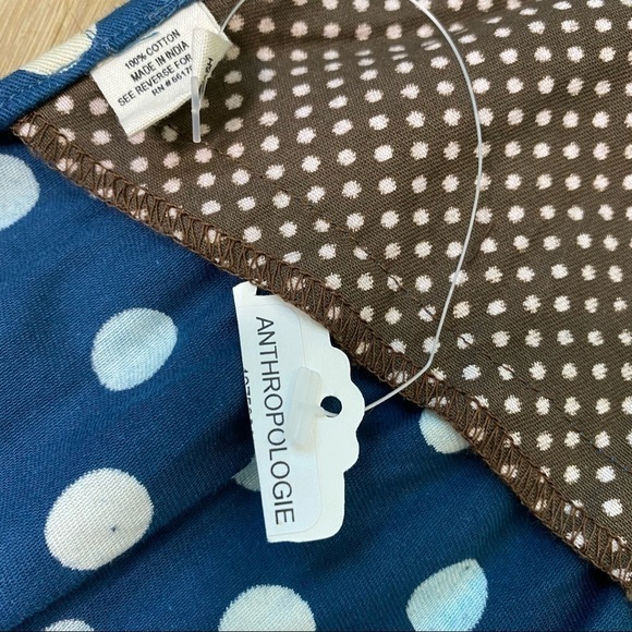 Anthropologie Retro Polka Dot Ruffle Half Apron NWT - Picture 6 of 7